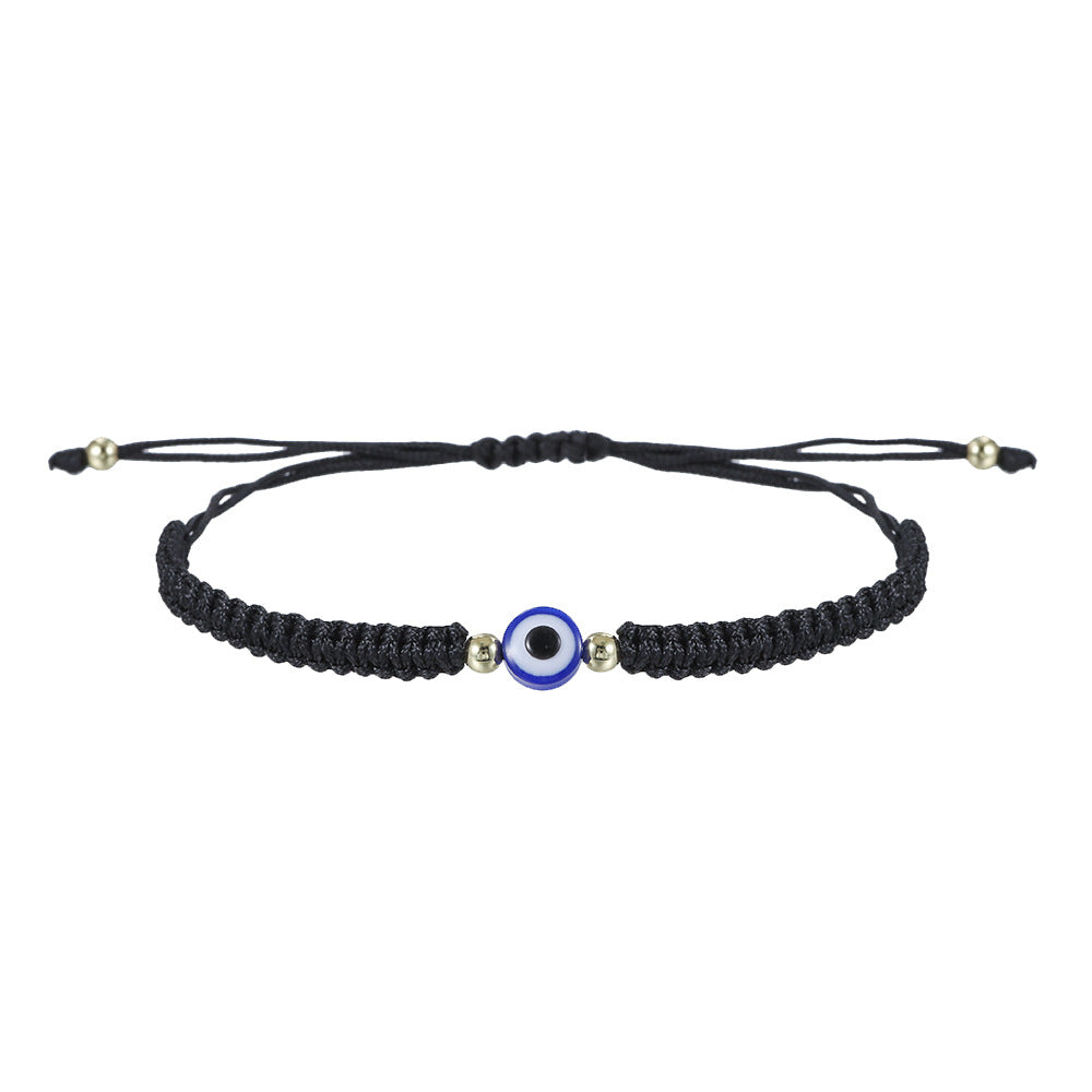 Woven Bracelet Fatima Palm Evil Eye Woven Adjustable Bracelet