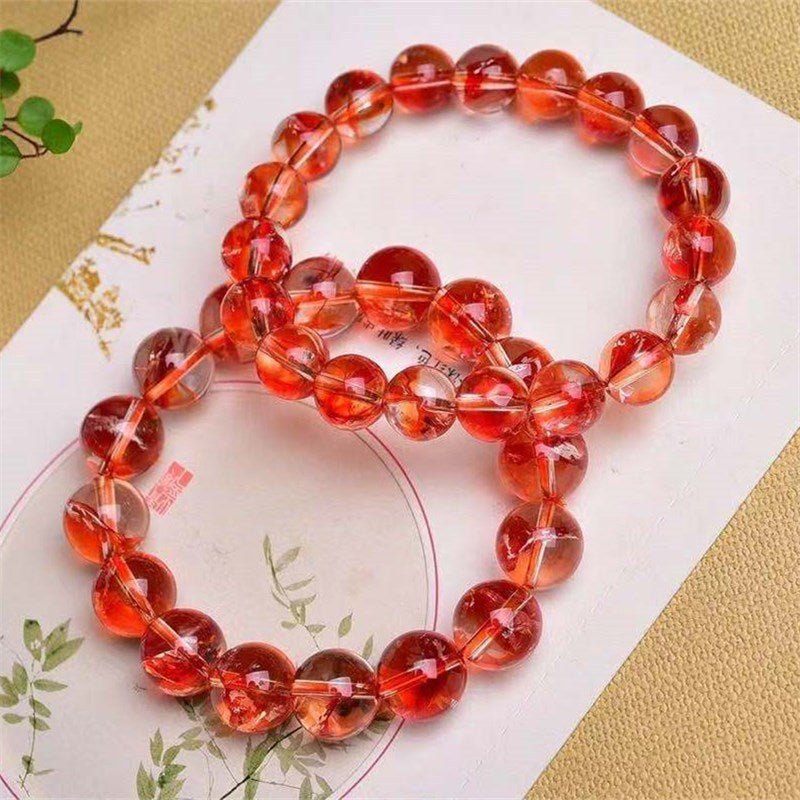 Natural Crystal Red Ghost Plastic Flower Good Luck Energy Ghost Purple