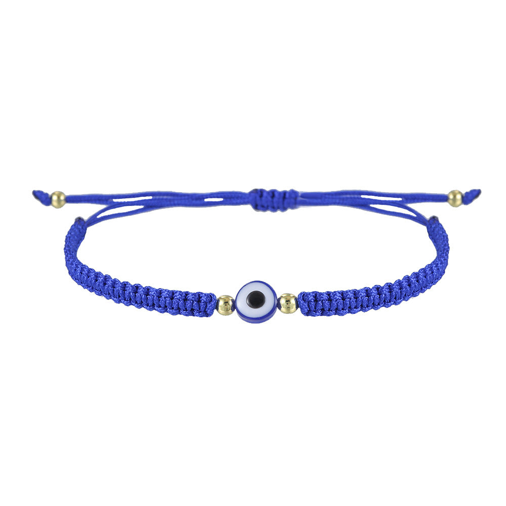 Woven Bracelet Fatima Palm Evil Eye Woven Adjustable Bracelet