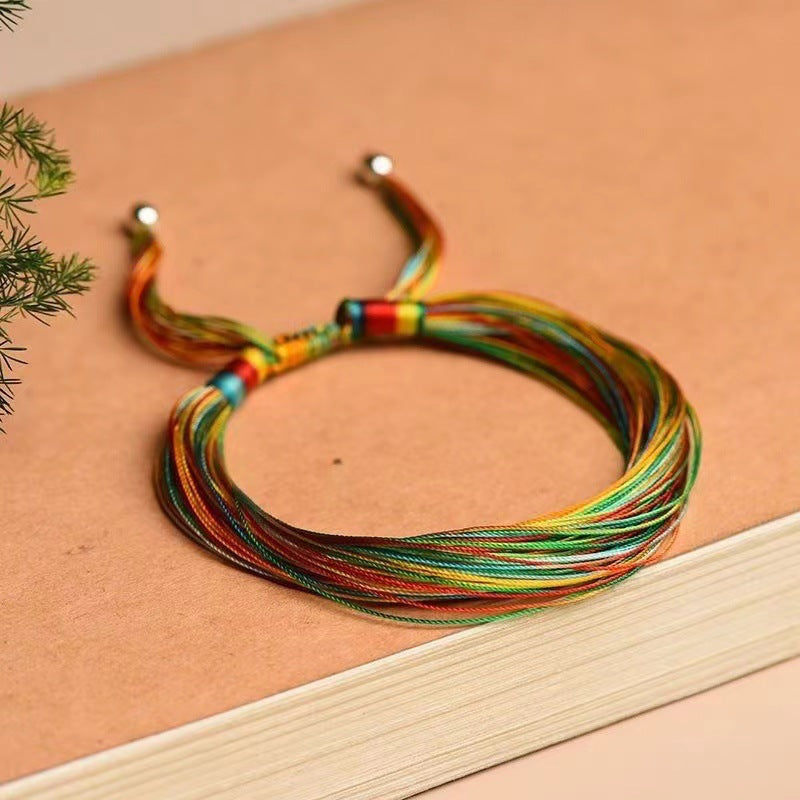 Dragon Boat Festival Colored Rope Bracelet  Carrying Strap Dragon Boat Festival Red Rope