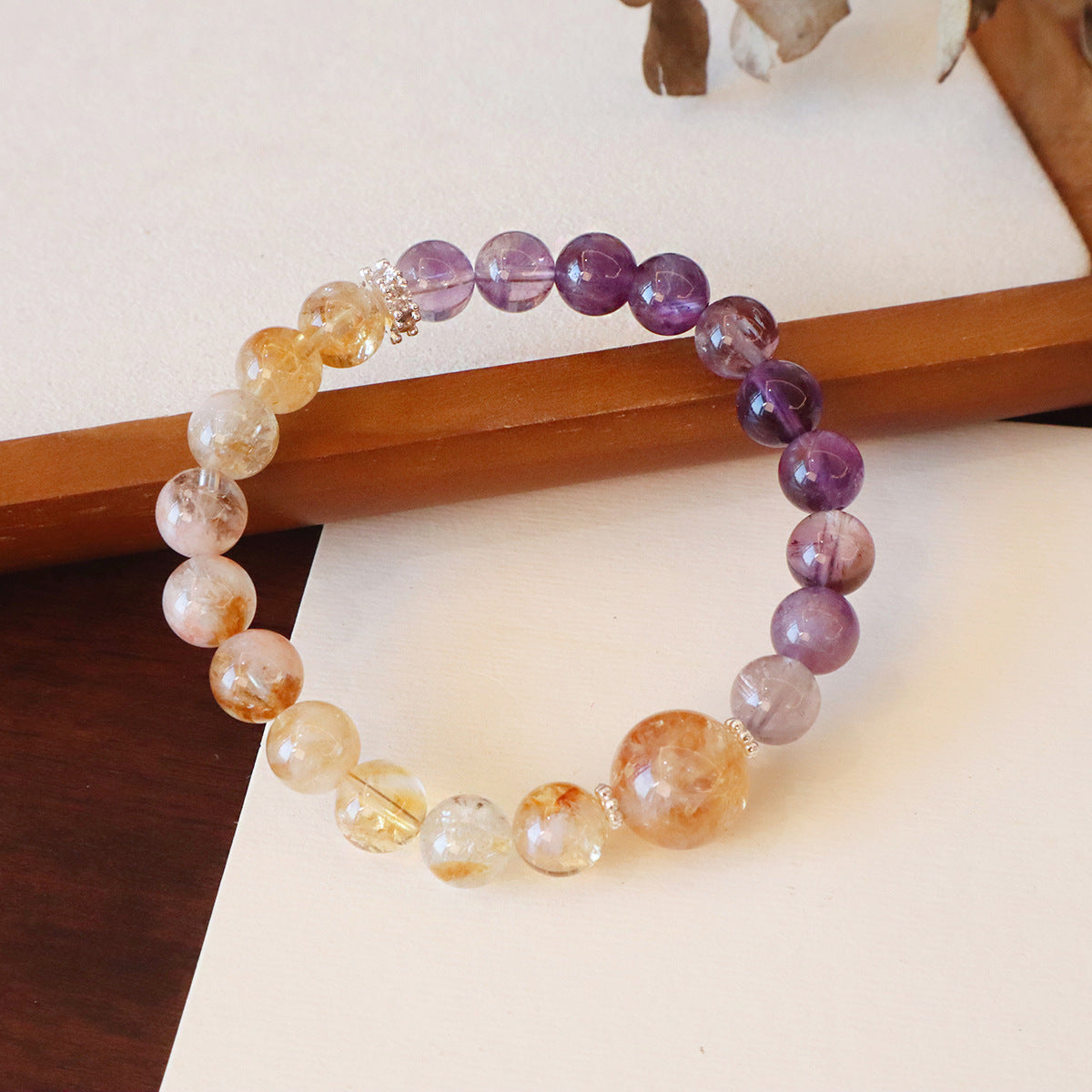 Natural crystal bracelet 8mm - Luck & Strength &Protection