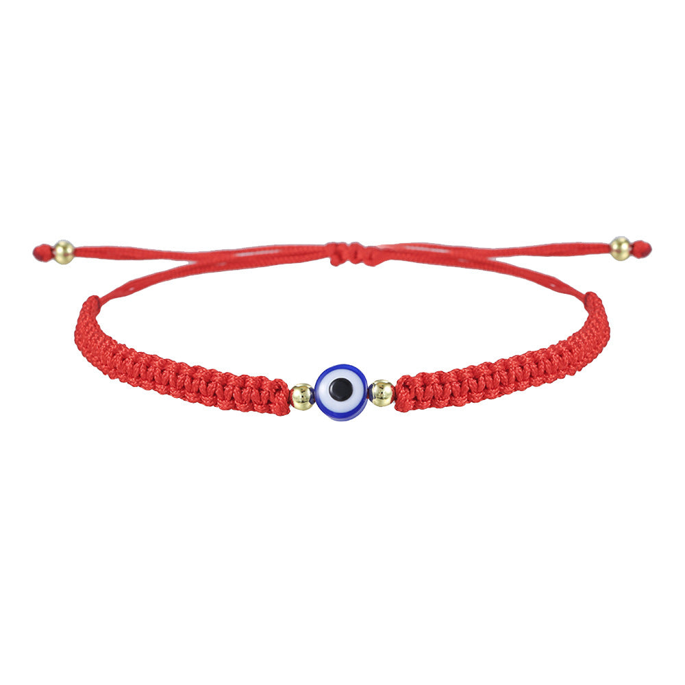 Woven Bracelet Fatima Palm Evil Eye Woven Adjustable Bracelet