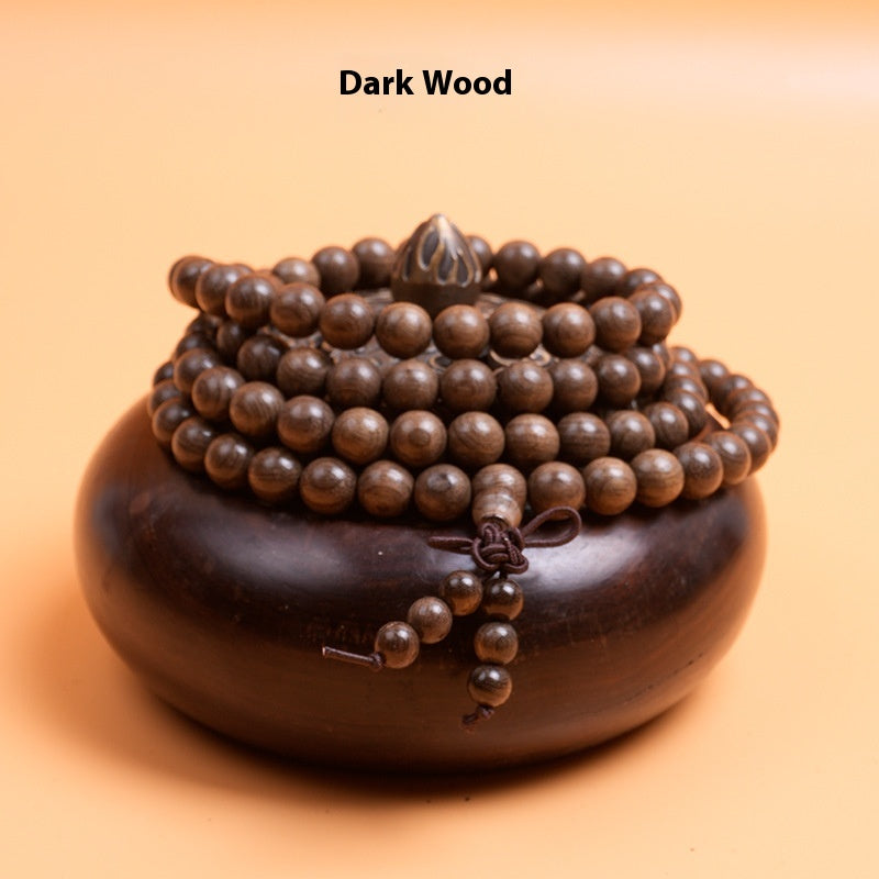 108 Wooden Sandalwood Buddha Beads Bracelet - Meditation and Mindfulness