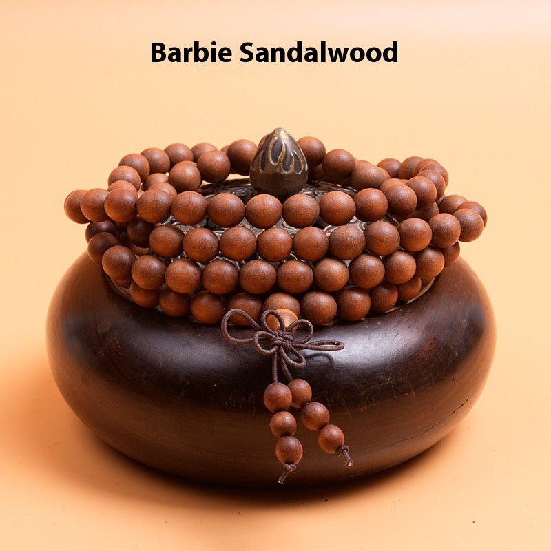 108 Wooden Sandalwood Buddha Beads Bracelet - Meditation and Mindfulness