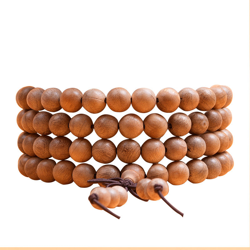 108 Wooden Sandalwood Buddha Beads Bracelet - Meditation and Mindfulness