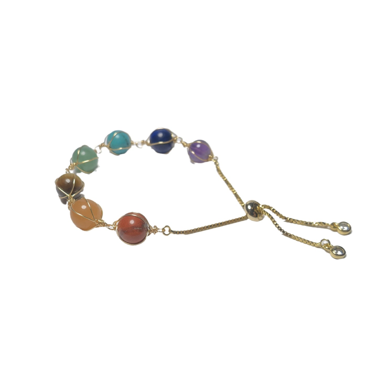 7 Chakra Crystal Bracelet for Vein Yoga Meditation